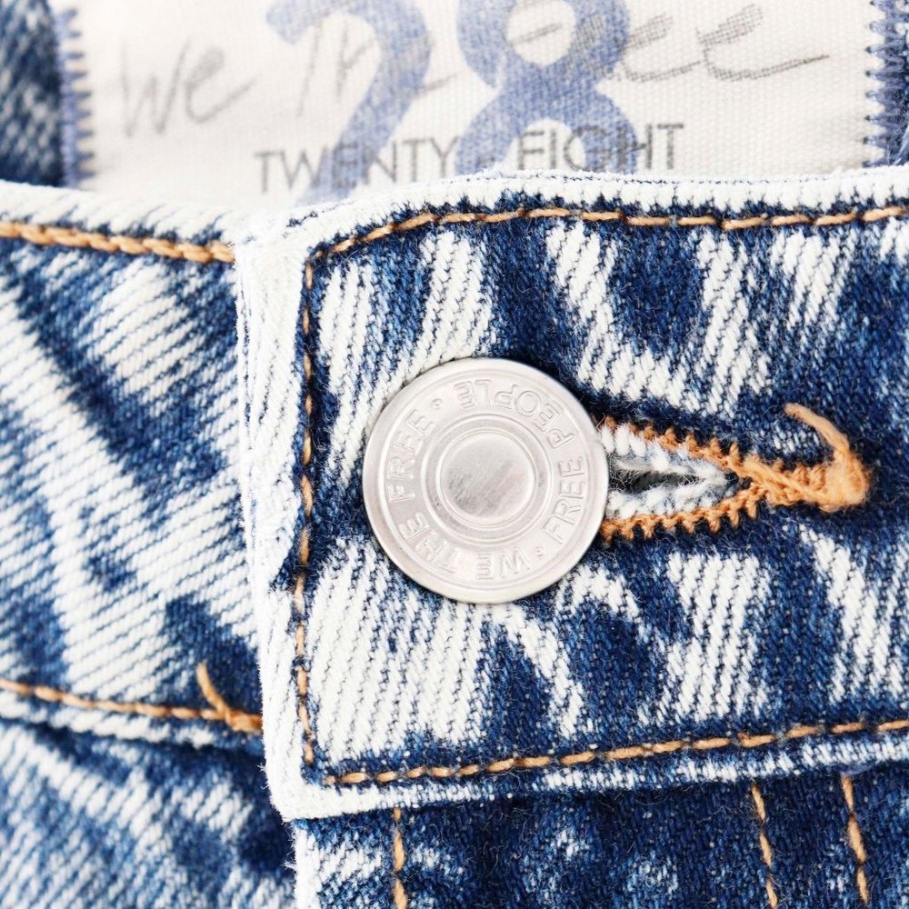 We the Free My Own Lane Distressed Acid Washed Jean - Picture 6 of 9
